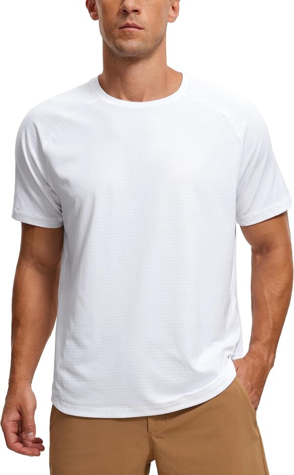 Mens Lightweight Athletic T-Shirts Moisture Wicking Running Workout Shirt Short Sleeve Gym Tops