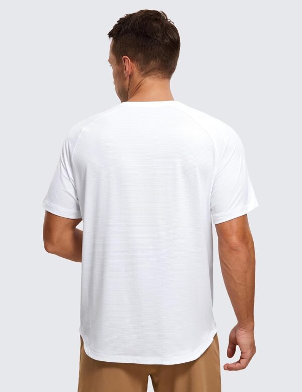 Mens Lightweight Athletic T-Shirts Moisture Wicking Running Workout Shirt Short Sleeve Gym Tops - Image 2